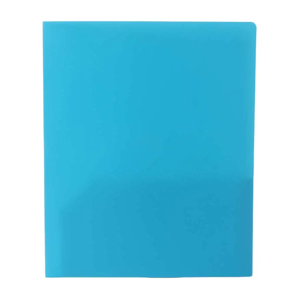Fashion A4 File Folder PP with Pockets Folding Folders Multi-color Simple Double Sided Pocket Folder File Storage