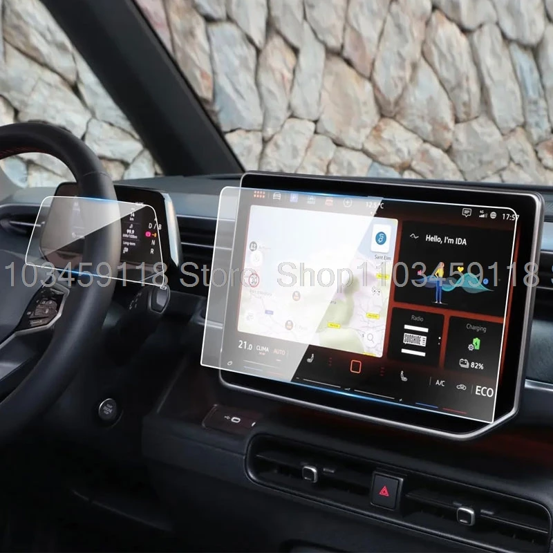 

Tempered glass Screen protector For VW ID.Buzz 2024 2025 2026 car gps Navigation and 5.3inch instrument anti-scratch film