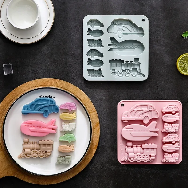 9 Even Different Sizes of Classic Cars, Airplanes, Trains, Silicone Molds, Epoxy Cake, Chocolate Molds Baking Accessories