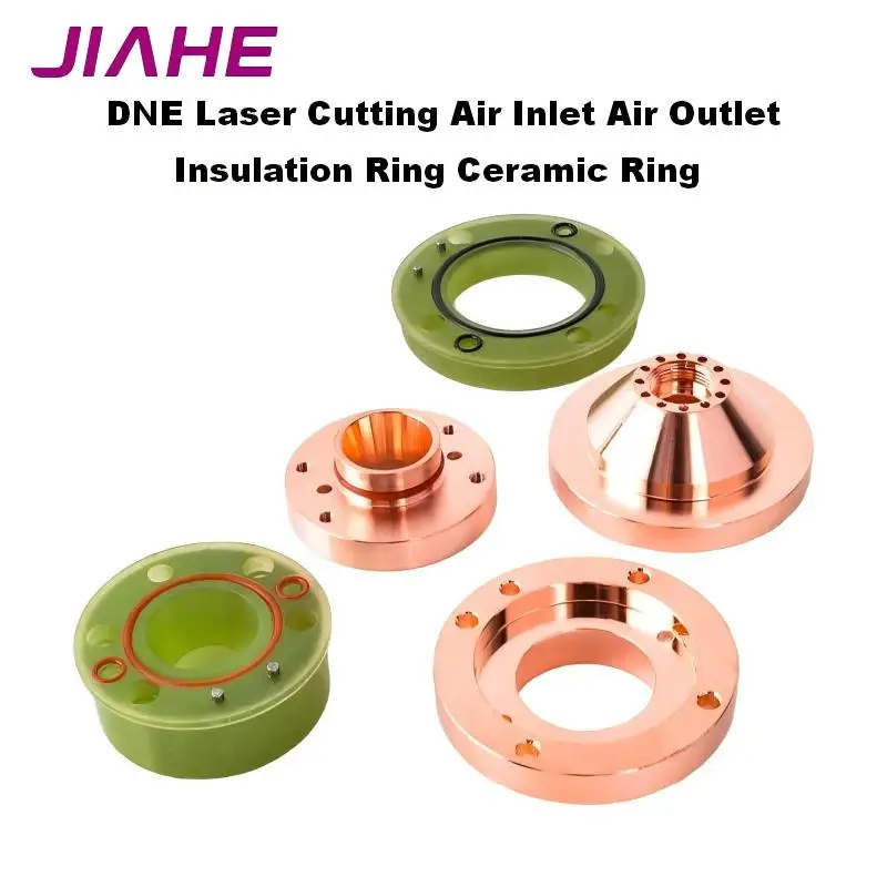 DNE Laser Cutting Air Inlet Air Outlet Insulation Ring Ceramic Ring QT Laser Head 3501 QT90 Copper Rod Lock Nut Ceramic Body