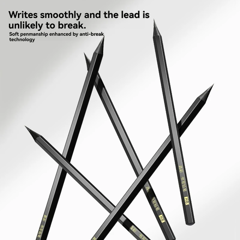 30/50pcs Black Wood Pencil HB Drawing and Sketching Pen Beginner 2B Practicing Pen Exam Card Drawing Pen Student Specific