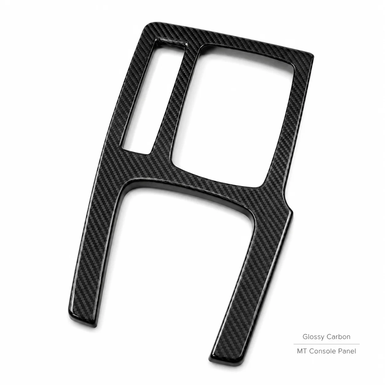 Gloss/matte dry carbon fiber center console shift knob panel for 2023+ Acura Integra Type S A-Spec manual transmission models.