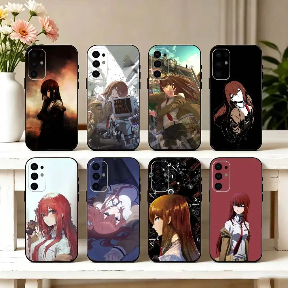 S-Steins Gate K-Kurisu Makise Phone Case For Samsung S25,S24,S21,S22,S23,S30,Ultra,S20,Plus,Fe,Soft Silicone Black Cover