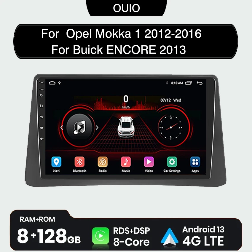 

Android 13 Radio For Opel Mokka 1 2012-2016 For Buick ENCORE 2013 Car stereo Multimedia Player Carplay Auto GPS navigation 2DIN