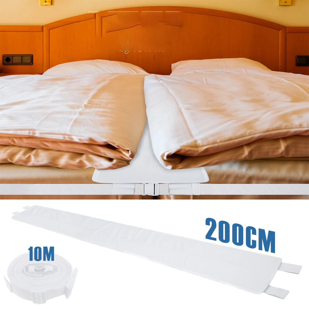 

Bed Bridge Connector Adjustable Twin Bed Mat Connector Polyester Stable Bed Gap Filler for Family Travel Bedding Accessories 2M
