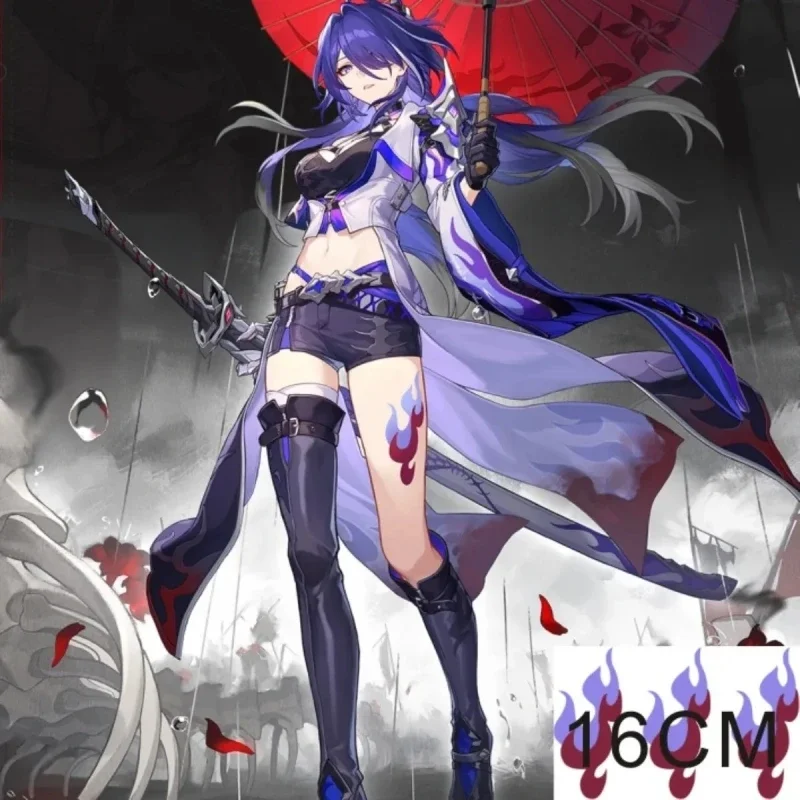 Honkai:Star Rail Sparkle Acheron Aventurine Cosplay Back Tattoo Sticker Temporary Tattoo Sticker Girl Boy Waterproof Fake Tatto