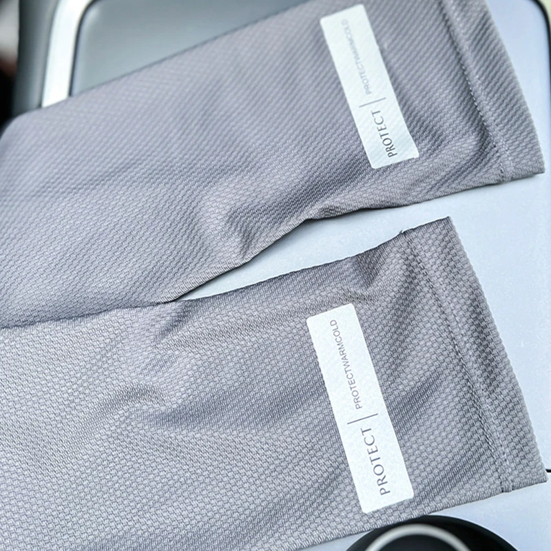 2 Pairs Oversized Ice Sleeves Unisex UV Protection Summer Outdoor Driving Cycling Large Sleeves Sun Protection Loose Arm Gloves