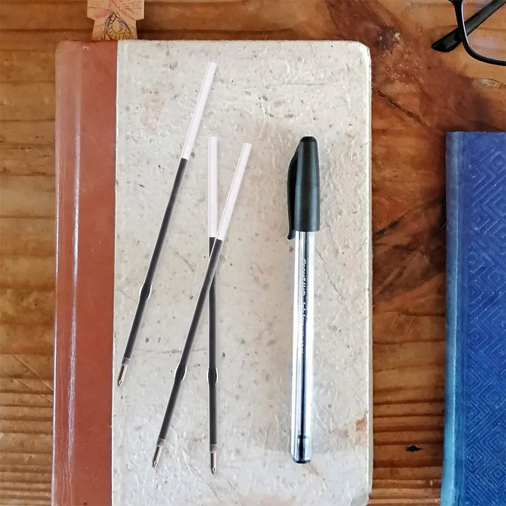 200 قطعة عبوات أقلام الكتابة السلسة حبر التجفيف السريع 0.7 مللي متر طرف رفيع قلم حبر جاف بدائل لوازم الكتابة المكتبية