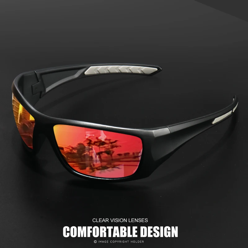 1pc/3pc unisex gepolariseerde sportzonnebril - onverwoestbaar frame, UV400-bescherming, ideaal voor fietsen, vissen en hardlopen