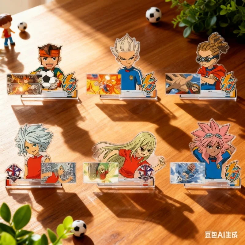 Anime caliente INAZUMA ELEVEN 11 Triple cara 15CM soporte acrílico modelo accesorios Nagumo Haruya figura coleccionando Cosplay juguetes regalos