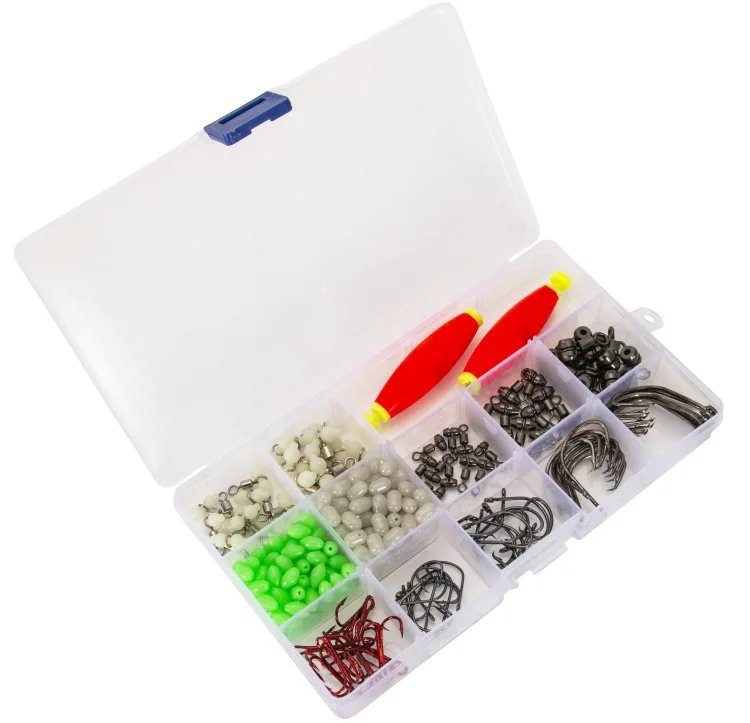 Snada 303 Pieces Sea Fishing Accessories Combination Fishing Hook Connector Float Game Line Set Fishing Tackle Kit