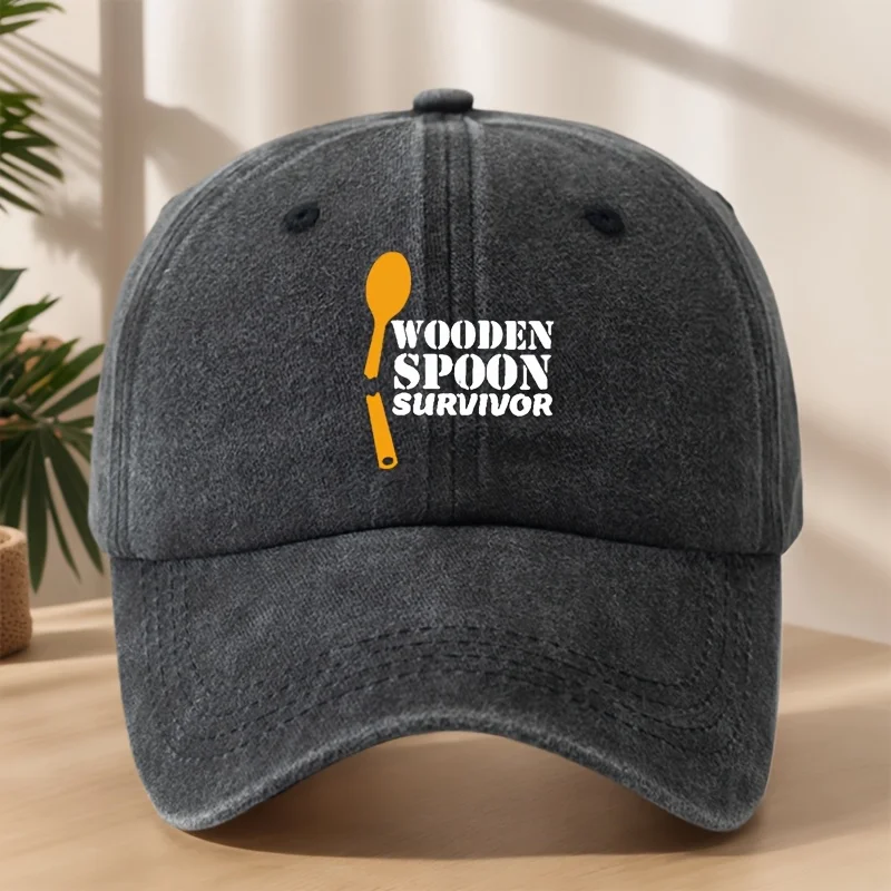 

WOODEN SPOON SURVIVOR" Dad Hat | Vintage Washed Soft, Classic Casual Outdoor Sports Cap