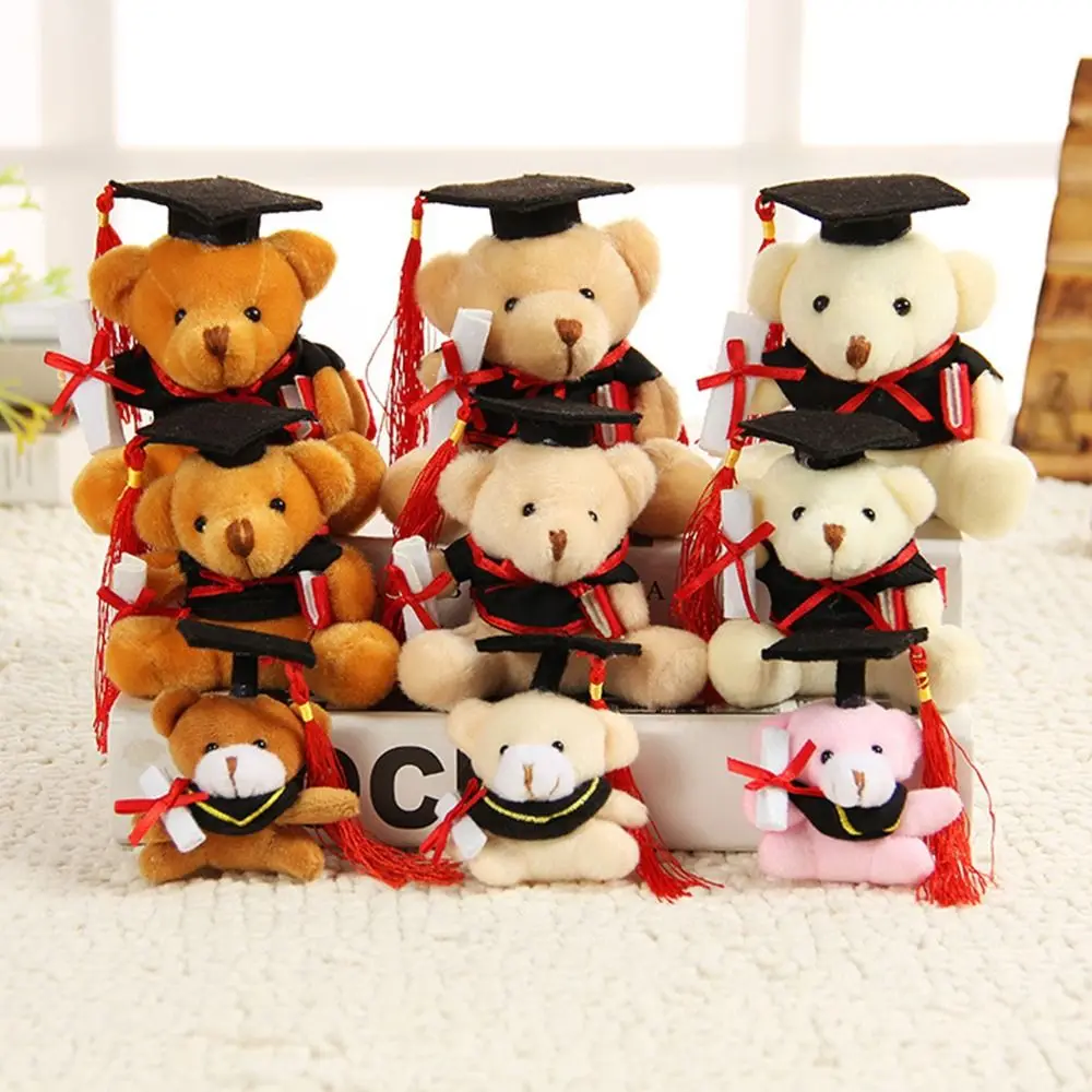 Cute Keychain Dr. Bear Fur Pompom Bear Graduation Bear Cute Bear Gifts Birthday Gift Mobile Phone
