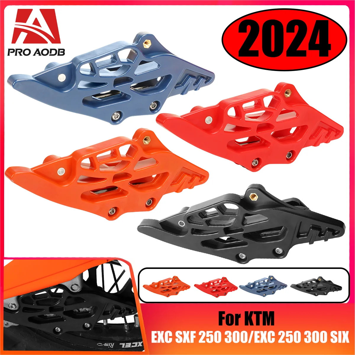 

2024 For KTM EXC 300 EXC 350F 500F GasGas EC 300 250 250F Husqvarna TE 300 TE250 FE 250 350 450 501 Rear Chain Guide Guard Cover