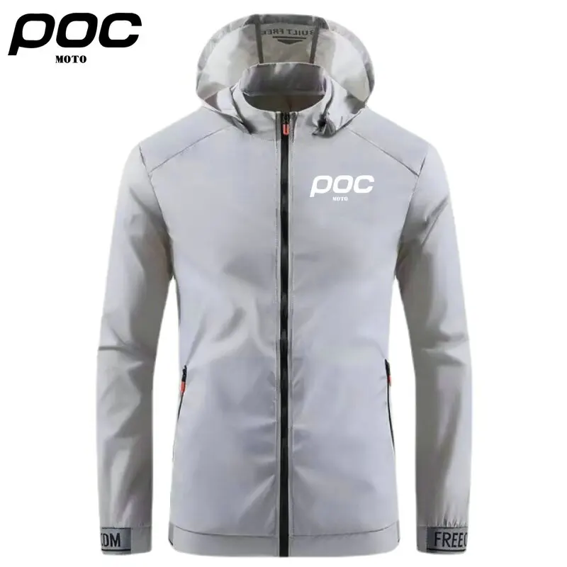 2023 Hoodie Cycling Jackets Moto Poc Summer MTB Road Bike Jacket Waterproof Outdoor Sports Windbreaker Mountain Bicycle Clothing