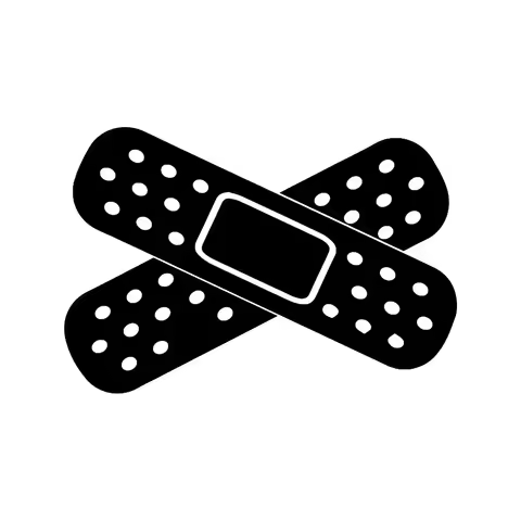 Funny Band Aid Car Bumpers Window Vinyl Decal Creative Stickers And Car styling Decors on Motorcycle