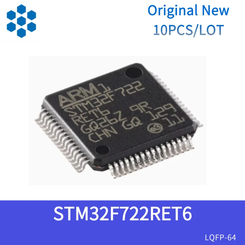 

Original New 1pcs STM32F722RET6 LQFP-64 ARM Cortex-M7 32-bit Microcontroller -MCU