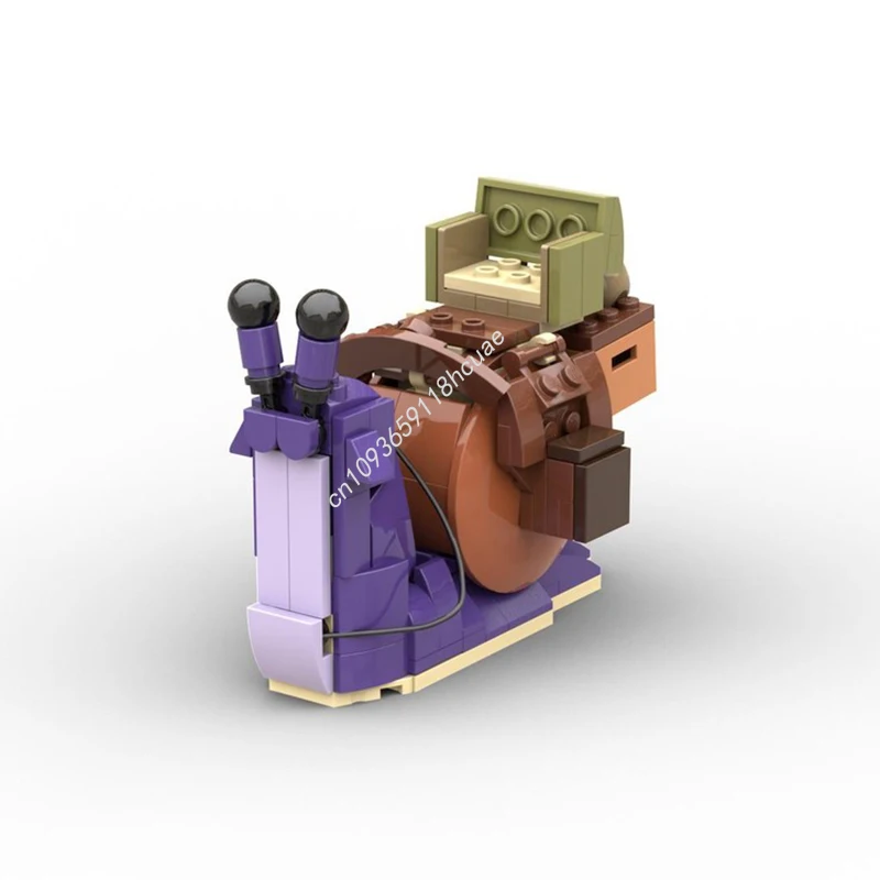 

180 шт. MOC Bessie the snail Disneying строительные блоки Рождественский коллекционный дисплей DIY предназначенный для декоративного использования образовательный подарок