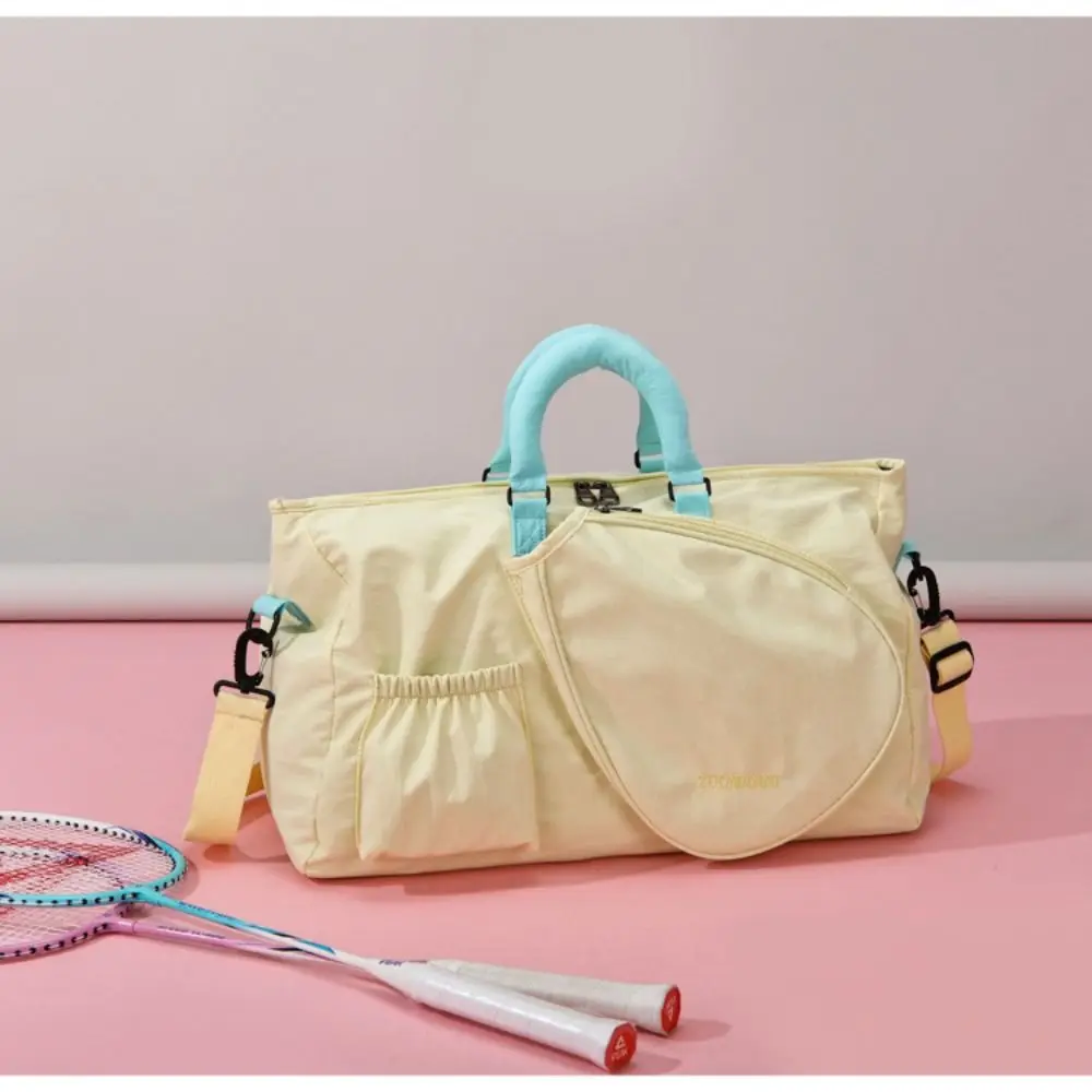 

New Large Capacity Badminton Rackets Bag Multifunctional Durable Sports Shoulder Bag Dry Wet Separation Trip Tote Bag