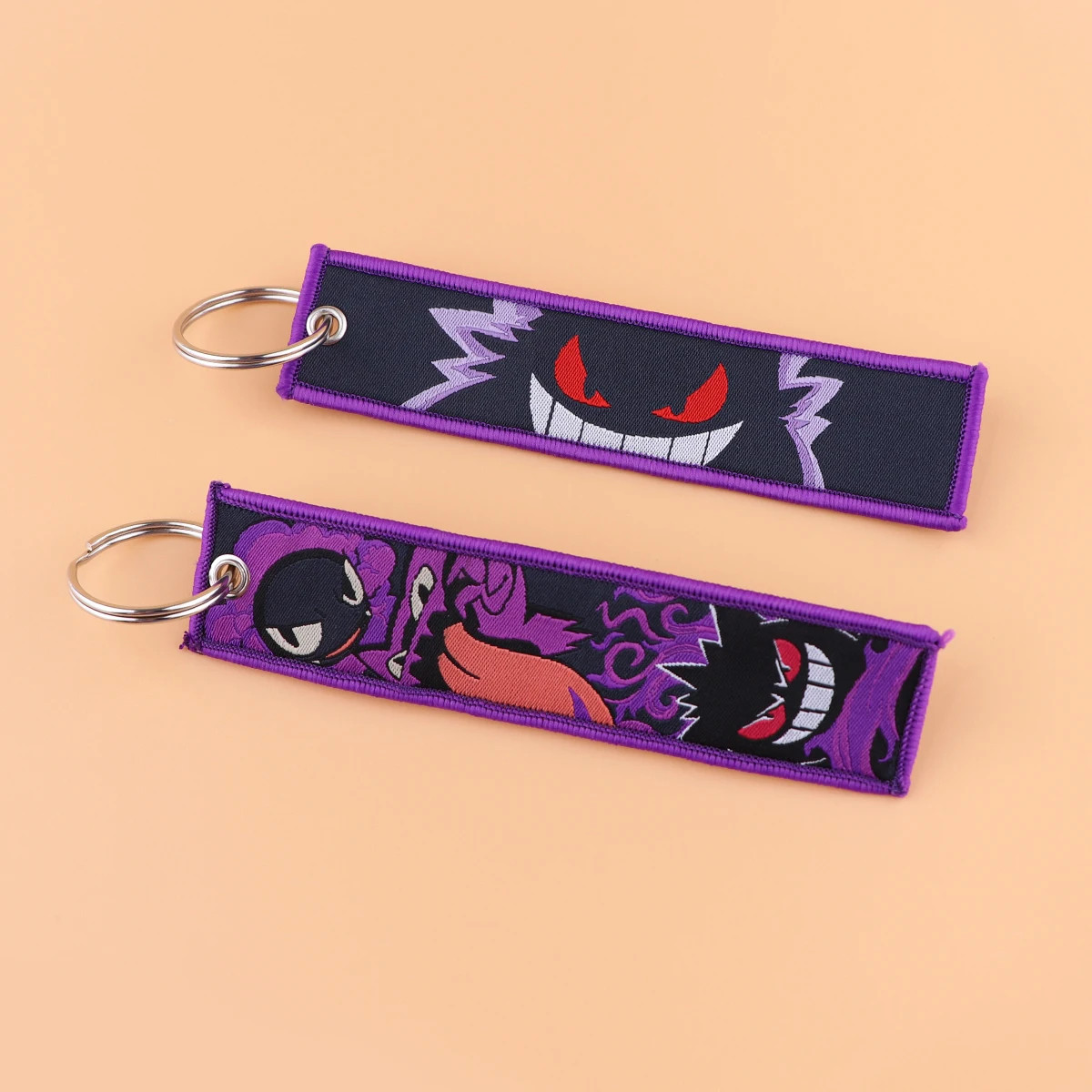 Gengar Cute Key Tag Anime Keychain for Car Motorcycles Keys Holder Keyring Women Men Fashion Jewelry Accessories Gifts 1PCS image 3