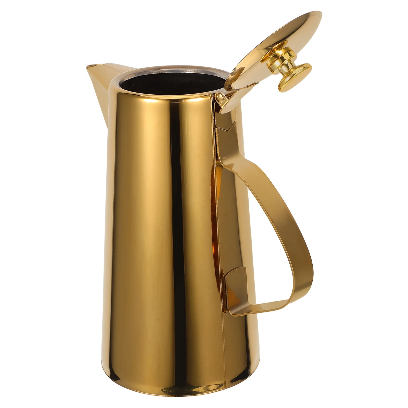 

Stainless Steel Cold Water Jug Pitcher 1.5L Leak Proof Kitchen Tea Pot Heat Resistant Soup Oil Dispenser Easy Clean Home