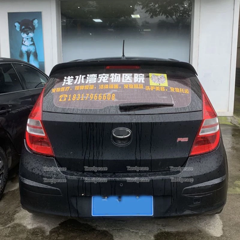 For Hyundai I30 Spoiler 2008-2013 High Quality ABS Material Car Tail Wing Trim Primer Color Trunk Lip Wing Rear Roof Spoiler