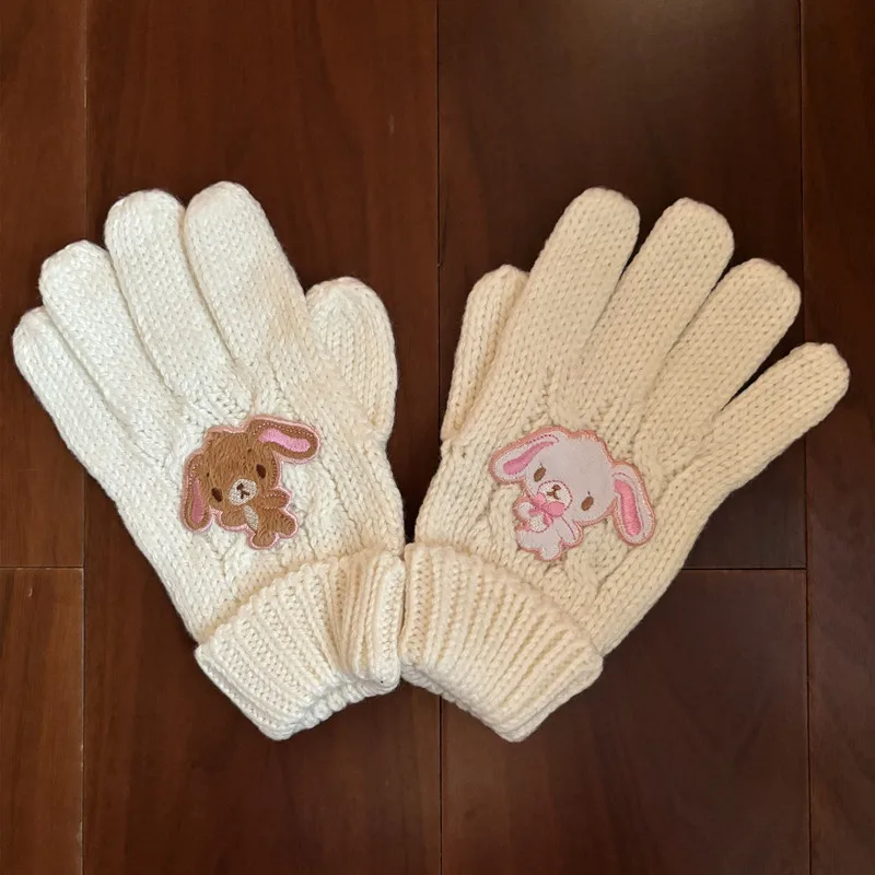 Sugarbunnies Winter Gloves for Girls Kids Cartoon Anime Bunny Cute Kawaii Gloves