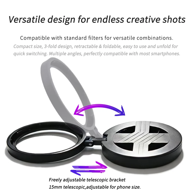 Magnetic Holder Universal 52MM 67mm CPL Filter Circular Phone Camera Lens Polarizer Filter Lens Reduce Glare on Water Fishing view 5