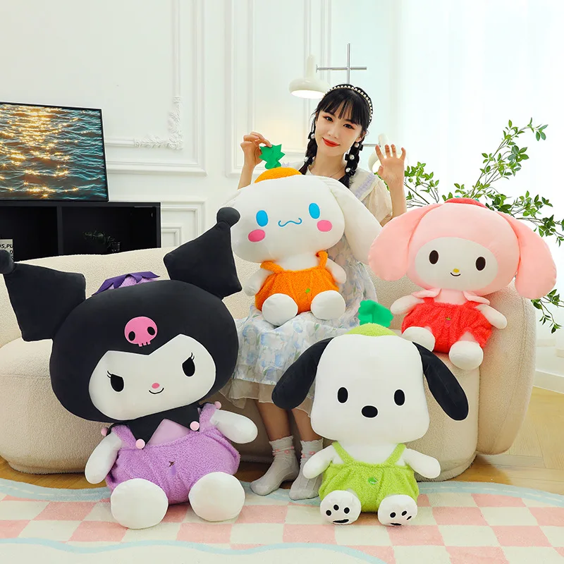 

Sanrio Kuromi Melody Cinnamoroll Pochacco Stuffed Doll Plush Desktop Collection Decoration Plush Toy Kids Birthday Gifts