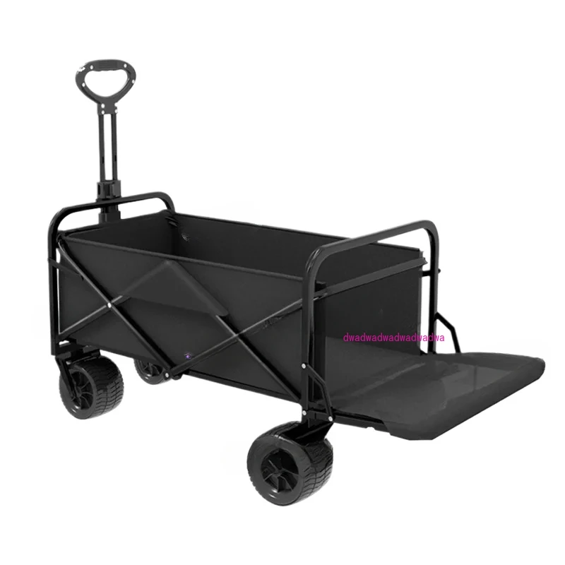 

Outdoor camping cart Foldable trolley Camping small trailer Camp wagon Stall Picnic Portable trolley