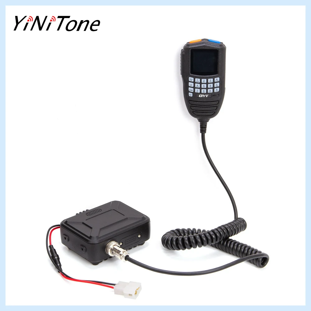 

QYT KT-WP12 25W Mini Car Mobile Ham Radio Transceiver Dual Band VHF UHF Vehicle Two Way Radio 200 Channels Long Range