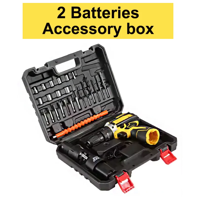 12V Lithium Bohrmaschine Elektroschrauber Hand Bohrmaschine Elektrowerkzeug Set Multifunktionale Zubehörbox Verpackung – Detail 7