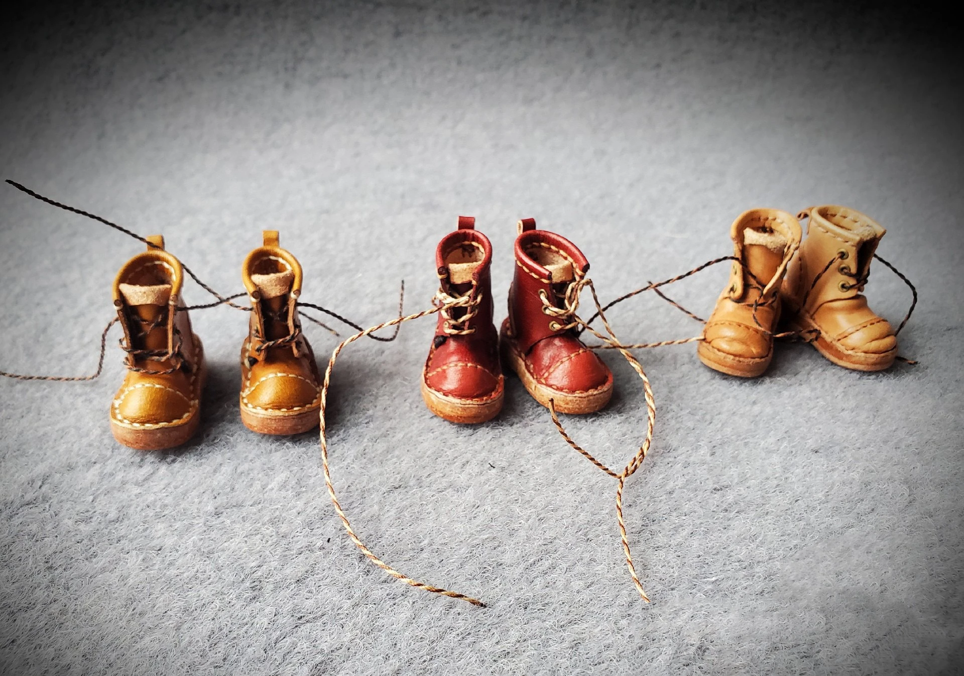 （One month reservation）Handmade BJD Blythe Bootie leather shoes