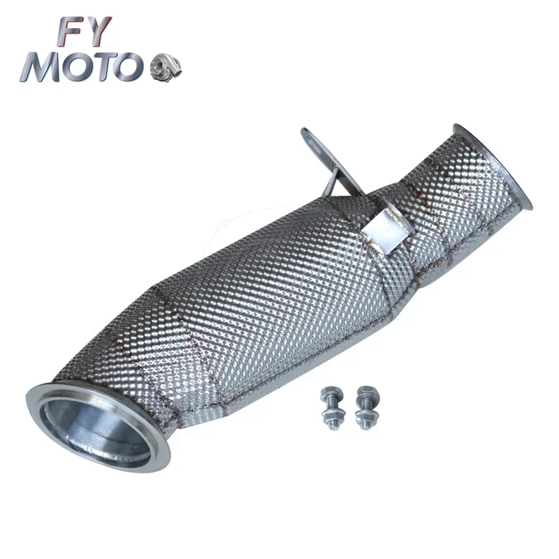 Catted Downpipe for BM W F22 F32 F33 435xi 435i M235i M235xi 2013+ EWG F87 M2 2016+ with Heat Shield