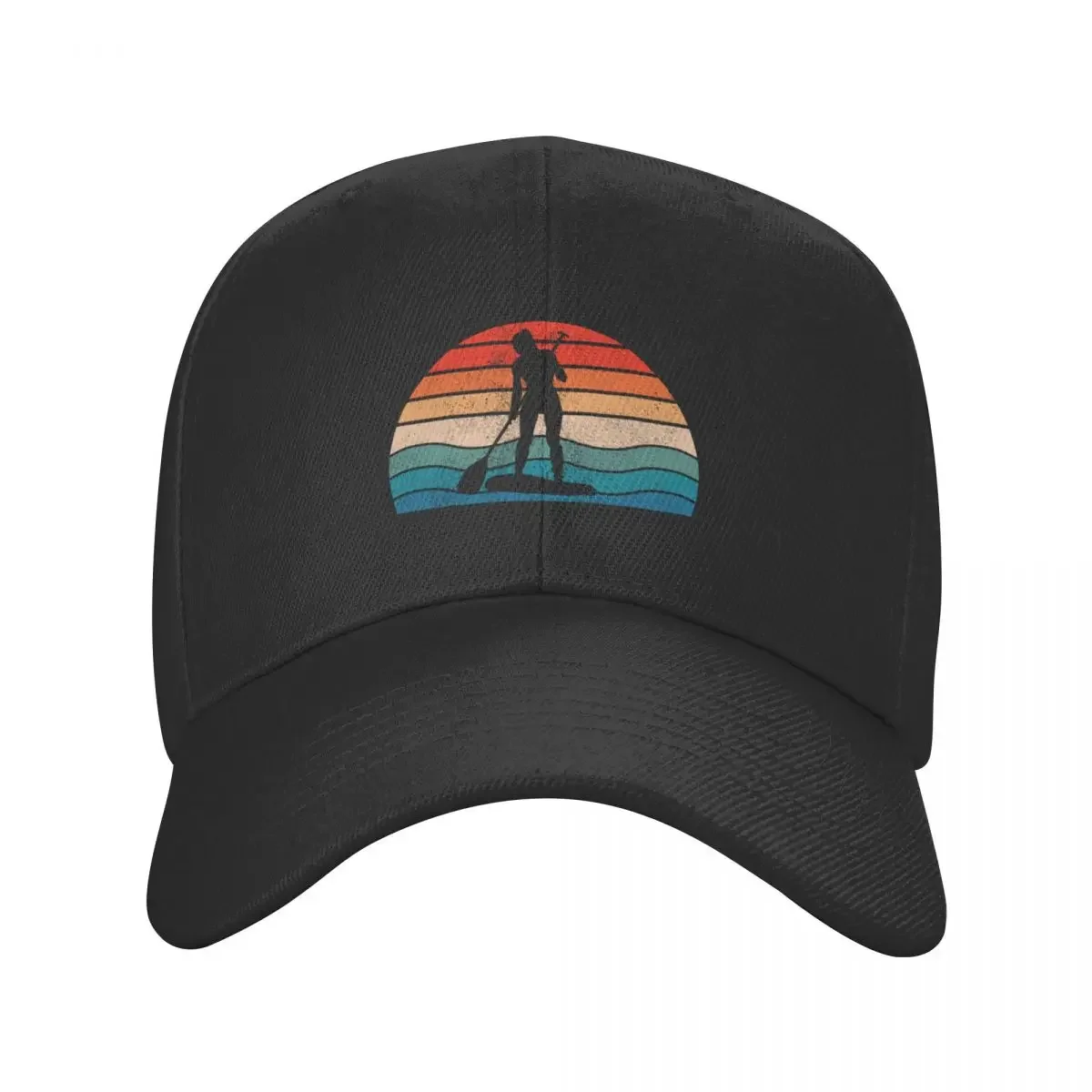 Stand Up Paddle Board SUP Woman Paddleboarding Sunset Water Baseball Cap Golf Cap beach hat Rugby Hat Beach Hats Man Women's