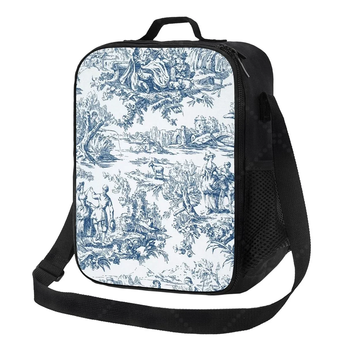 frances-toile-de-jouy-azul-marinho-motivo-almoco-saco-para-mulheres-portatil-termico-isolado-lancheira-piquenique-multifuncional-comida-tote