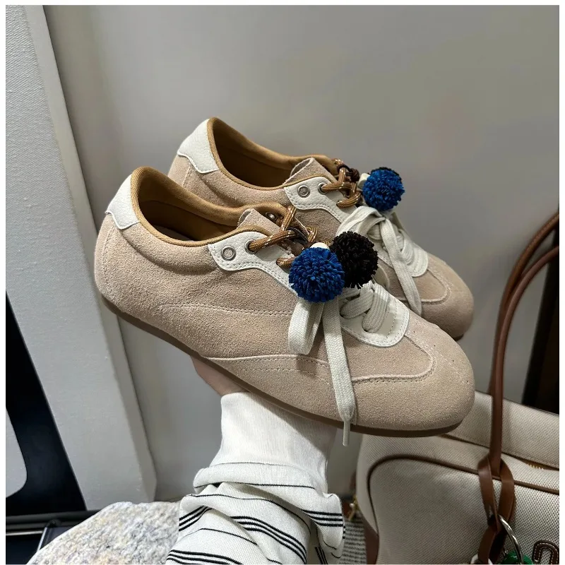 

New Retro Women Shoes Luxury Genuine Leather Casual Sneakers for Woman Classic Moral Training Shoes Designer Shoes Zapatos Mujer
