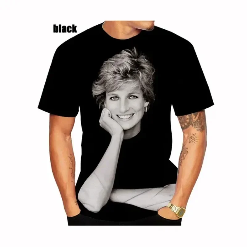 الرجال والنساء الأميرة ديانا 3D المطبوعة تي شيرت ، قمم قصيرة الأكمام ، ملابس رجالية ، جودة ، Haikyuu #2