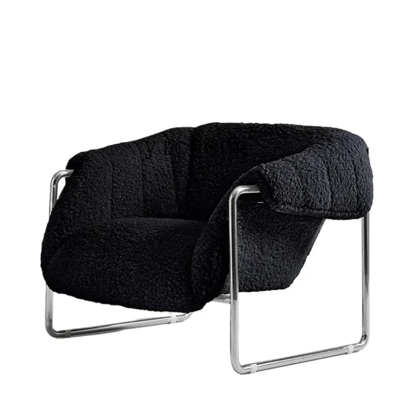 SFY Single Sofa Living Room Lazy Sofa Lamb Fleece Leisure Chair Internet celebrity