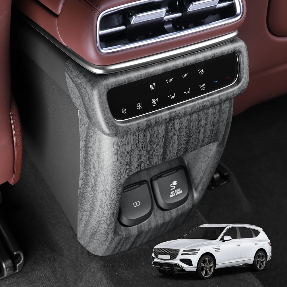 

Car Interior Rear Air Vent Decorative Frame Cover Shift Extension Frame ABS For Genesis GV80 PE 2025 LHD/RHD Trim Accessories