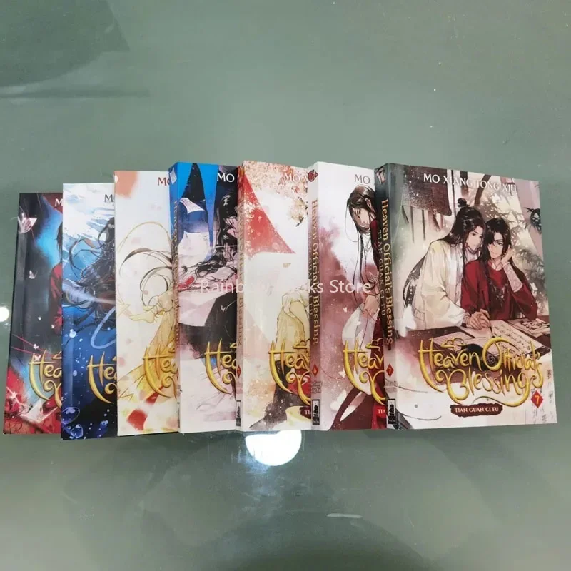 

1-7 Volume Tian Guan Ci Fu Genuine English Novel Heaven Official Blessing Mo Xiang Tong Xiu Novel Comic libros