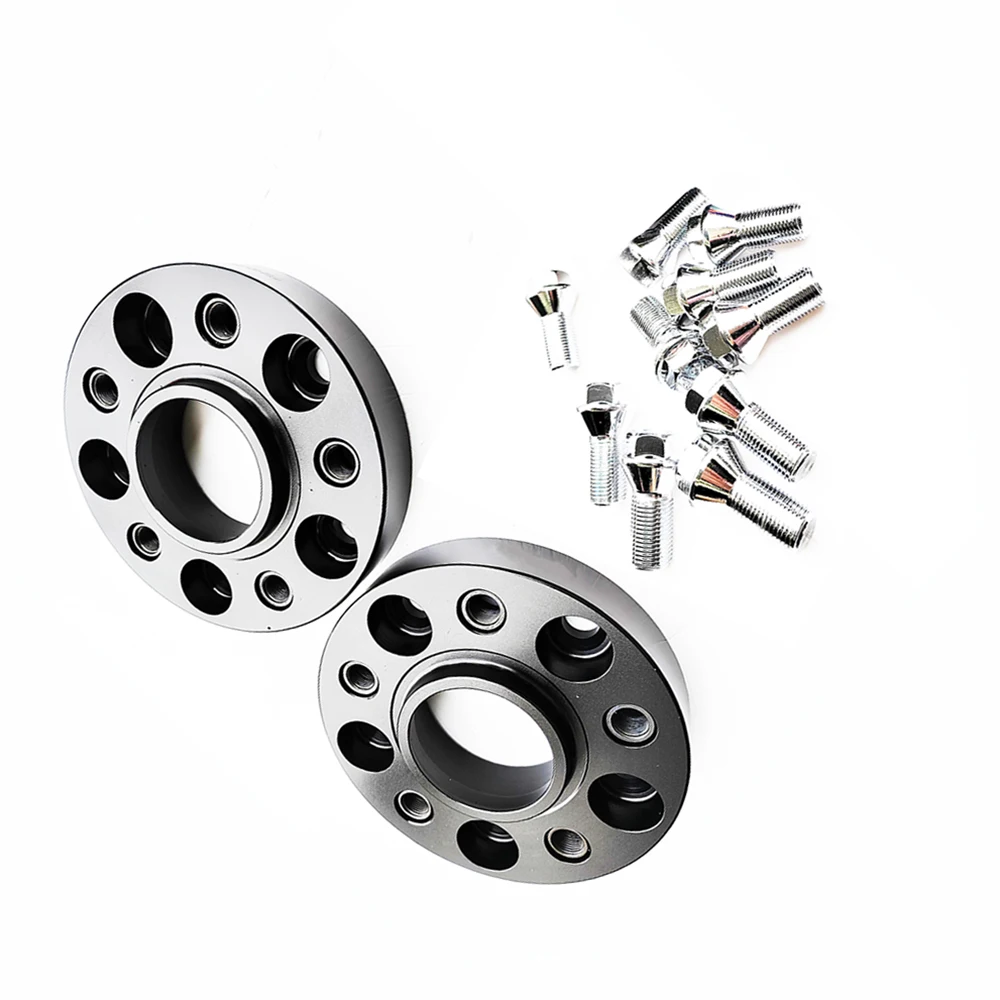 2pcs 20mm 0.79'' Embedded gasket 5X120X72.6 Wheel spacers For BMW E30 E36 E38 E46 E60 E61 E63 E65|10pcs 12X1.5 cone type bolts
