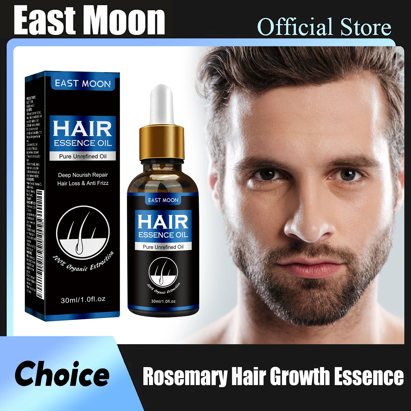 Haargroei Serum voor Mannen Anti Haaruitval Reparatie Schade Hergroei Olie Dunner wordende Behandeling Hoofdhuid Reparatie Voedende Haarverzorging Essentie