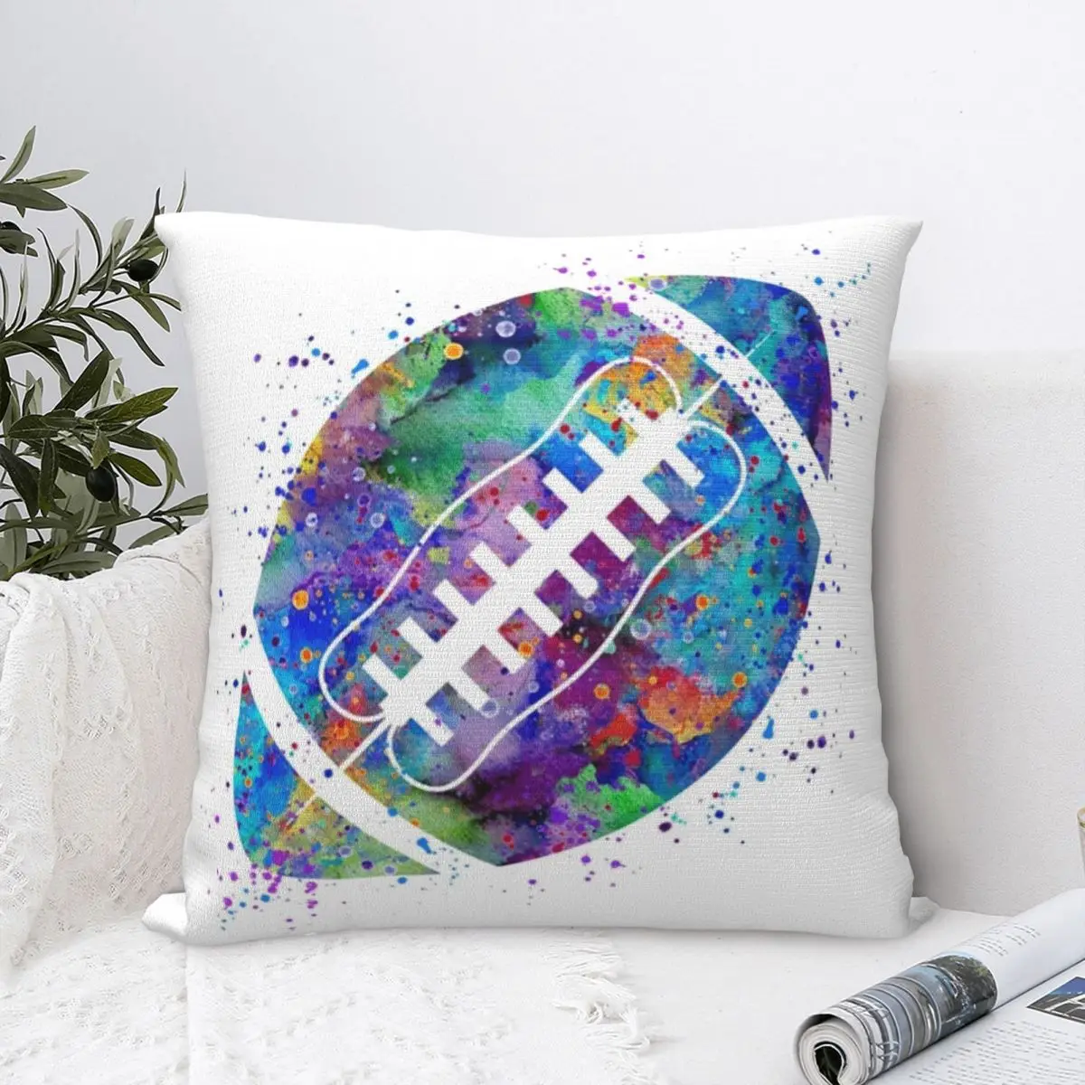 

American Football Ball Pillowcase Pillows Cover Cushion Comfort Throw Pillow Sofa Decorative Cushions Used for Home Bedroom Sofa