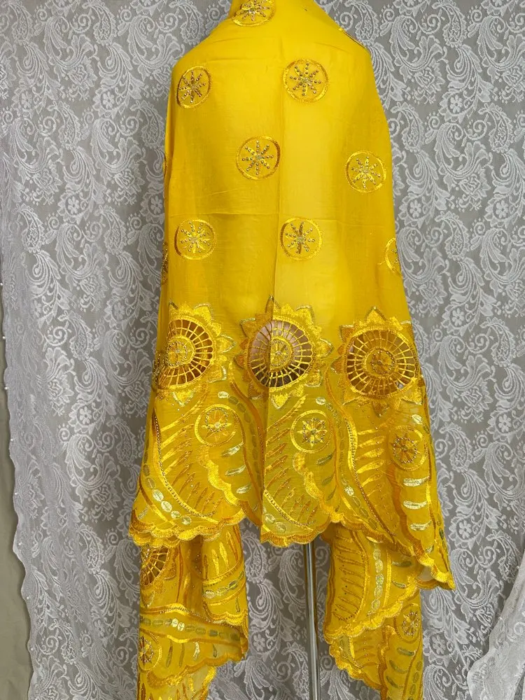 2026 Neuer Afrikanischer Islamischer Damen-Schal Modischer Pashmina-Turban Gebetstuch 100% Baumwolle Bestickter Schal Muslimischer Party-Hijab für Damen – Detail 5