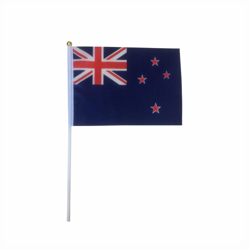 14*21 CM  New Zealand Flag Polyester Hand Waving Banner