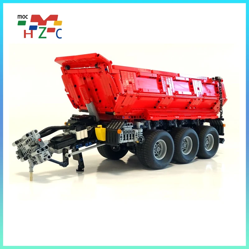 MOC-8830 Trailer Is Suitable for 42054 Building Blocks Tractor Dump Trailer Carriage Assembly Toys  Gifts