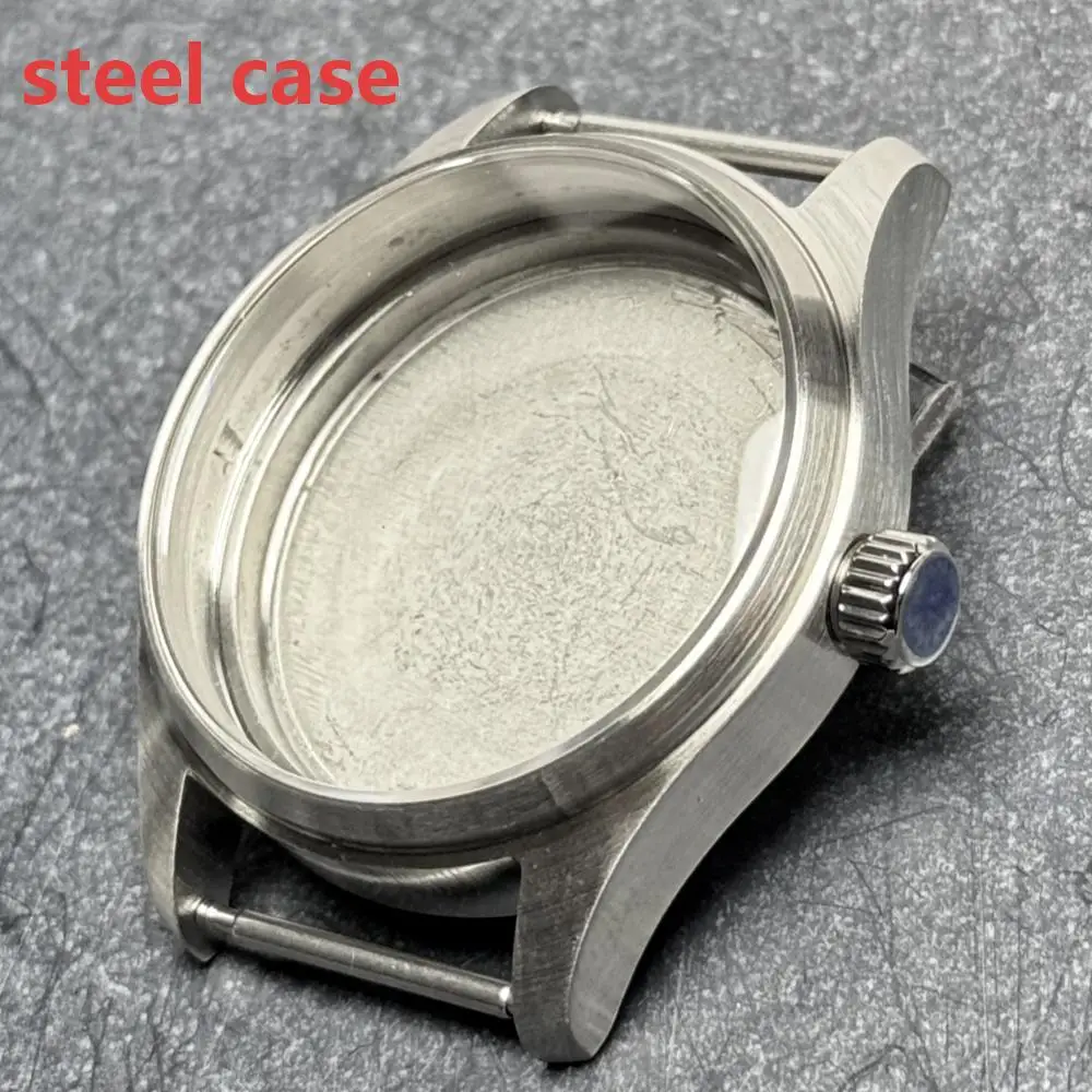 T2 Titanium/staal Pilot Duikhorlogekast voor NH34 NH35 NH38 NH70 PT/ETA AR Saffier 20BAR Waterdicht Anti-allergie horloge onderdeel