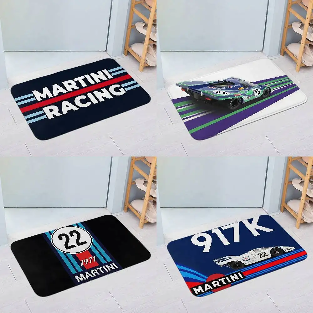 Martini Racing Floor Mats Home Laundry Rug Carpet For Living Room Decor Lounge Area Anti-slip Foot Mat Entrance Doormat