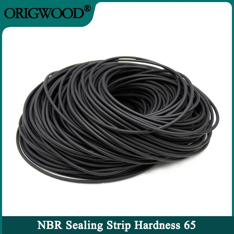 

2/5/10m NBR Sealing Strip Dia 1 2 2.5 3 4 5 6 7 8 9 10mm Black Solid Oil Resistance Round Nitrile Rubbe Strips Door Seal